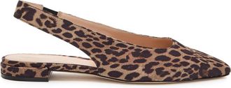 Stuart Weitzman Stuart Weitzman Stassi 10 Leopard-print Slingback Pumps - Brown Other
