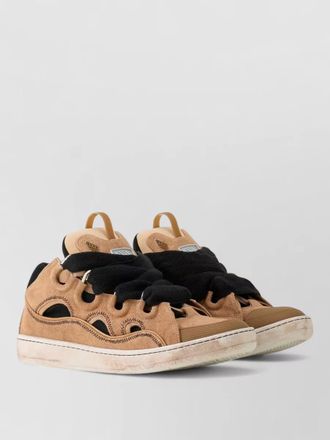 Lanvin low top sneakers round toe rubber sole