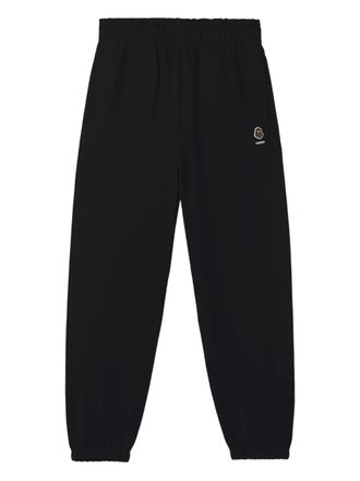 Fingercroxx embroidered cuffed joggers - Black