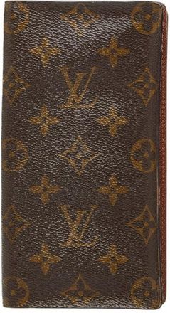 Louis Vuitton Brown Pvc Long Bill Wallet (Bi-Fold) (Pre-Owned)