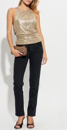 Diesel Top T-DYVYNY, Womens, Gold