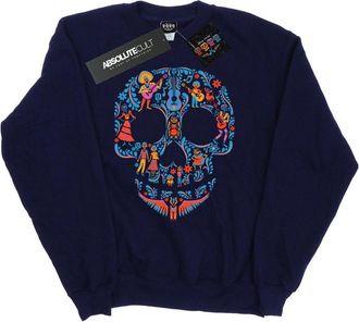 Disney Heren Coco Schedelpatroon Sweatshirt (Marineblauw)