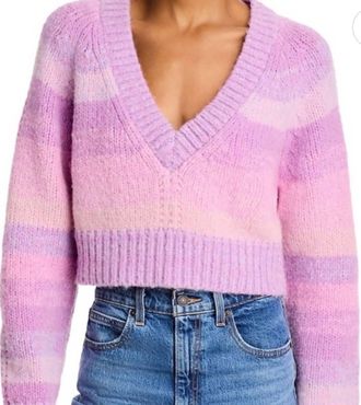 LoveShackFancy Barbarelle Pullover Sweater In Sugar Plum