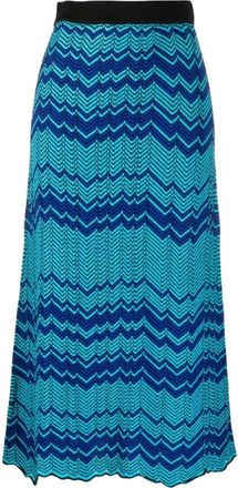 Wales Bonner Palm Knit Skirt - Dames - Midirokken - Veelkleurig - S - Rokken