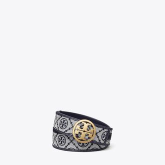 Tory Burch Womens 1.5 T Monogram Belt, size XS