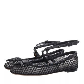 Valentino Garavani Loafer - Ballerina Rockstud - Gr. 38 (EU) - in Schwarz - für Damen