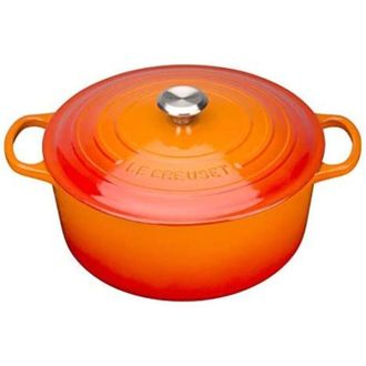 LE CREUSET Signature Br&auml;ter Rund 28 Cm Ofenrot