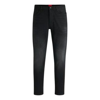 HUGO BOSS Heren, Jeans, Grijs, Maat: W35 Katoen