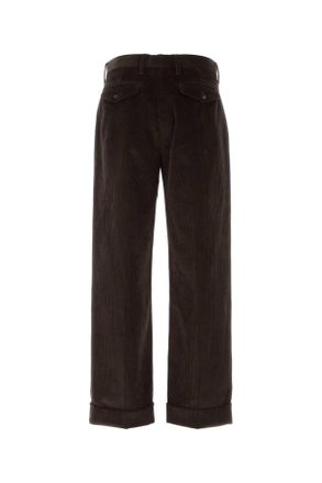 Burberry Mens Corduroy Trousers Brown Cotton