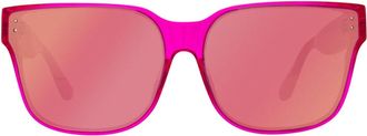 Linda Farrow RUI LFL1467 C2 Mens Sunglasses Pink Size 65