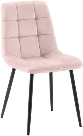 Clp Silla De Comedor Tilde Terciopelo Rosado