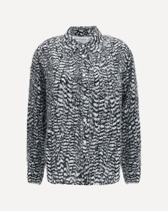 Bottega Veneta Camicia in viscosa con piume in fil coup&eacute; Woman 40