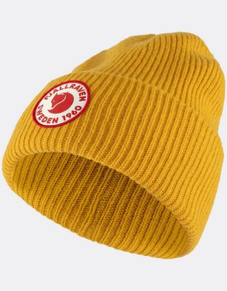 Fj&auml;llr&auml;ven 1960 Logo Unisex Beanie - Mustard Yellow 161 - Size: ONE size