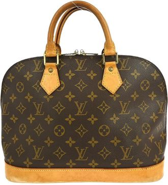 Louis Vuitton Vintage Alma Handbag Monogram Canvas Brown Canvas Handbag (Pre-Owned)