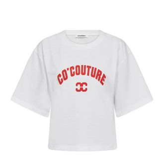 Co'Couture Dames, Tops, Wit, Maat: XS Lame