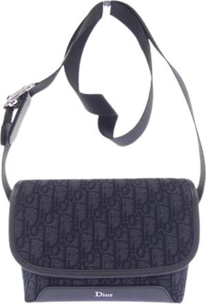 Dior Pre-owned Jett Oblique Jacquard Shoulder Bag - Dames - Vintage Schoudertas - Zwart - ONE Size - Vintage