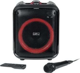 Bigben Partybthpmax - Altavoz Luminoso Sin Cables - Bluetooth 5.3 - 200w - Usb, Sd, Aux-in - Microfono Con Filo (ideal Para Karaoke)