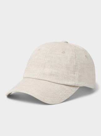 Simons Womens Pure linen baseball cap