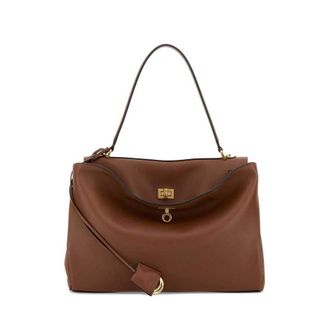 Balenciaga Caramel Leather Medium Rodeo Handbag New Tan T Domesticated Calf Le Borse A Mano