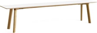 HAY Copenhague CPH Deux 215 2.0 Bank 200 x 35 x 45 cm, Eiche lackiert / Laminat perlweiss