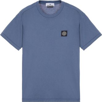 Stone Island Compass Patch Logo T-shirt Avio Blue 101524113-V0024