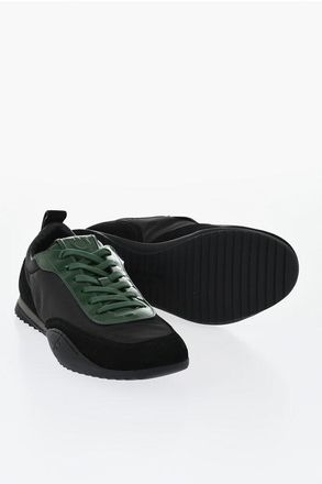 Ferragamo Nylon Sneakers DETROIT with Patent Detail size 41,5