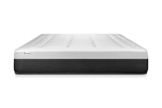 VITALIT Colch&oacute;n blanco con muelles ensacados y espuma viscoel&aacute;stica 140 x 190