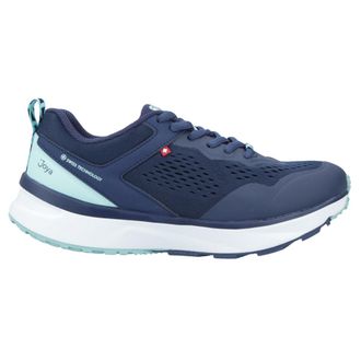 Joya Veloce Textile Womens Low Top Trainers - Blue - Size:UK 7.5