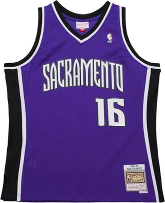 Mitchell & Ness Sacramento Kings 2002 Peja Stojakovic Shirt - Heren - Fitness - Paars - S - Fitness