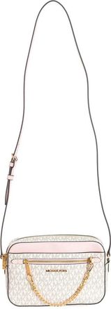 Michael Kors Rechthoekige leren schoudertas - Dames - Schoudertassen - Beige - ONE Size - Leer - Tassen