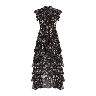 AllSaints Maxi Dresses, female, Black, Size: 2XS Shaela Dress