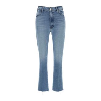 Mother Slim-fit Jeans, female, Blue, Size: W28 The Hustler Ankle Fray