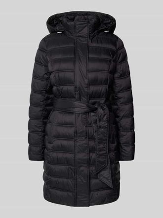 Michael Kors Steppmantel mit Taillenband Modell Longline in Black, Größe XL