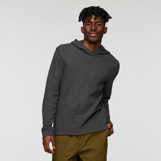 Cotopaxi Atajo Long-Sleeve Waffle Hoodie - Mens in Charcoal at Nordstrom, Size Xx-Large