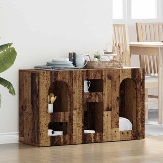 vidaXL vidaXL Credenza Legno vecchio 100 x 35 x 59 cm Legno multistrato
