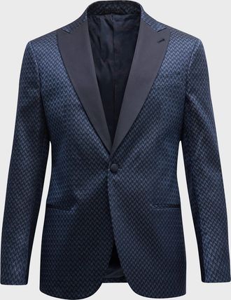 Giorgio Armani Men & apos;s Silk Jacquard Blazer