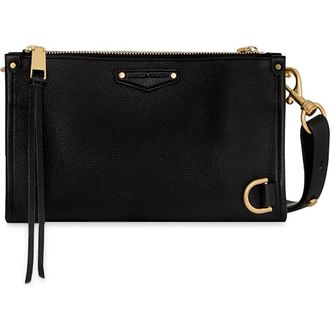 Rebecca Minkoff Small Mab Leather Crossbody Bag in Black at Nordstrom