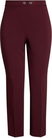 Anne Klein Extended Tab Straight Leg Pants in Barolo at Nordstrom, Size 1X