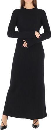 Chloé Ladies Black Long Knitted Wool And Cashmere Dress, Size X-Small