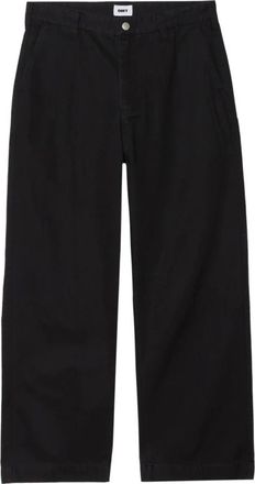 Obey Broeken, Heren, Zwart, W32, Katoen, Casual Chino-broek in het zwart