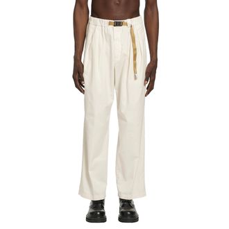 White Sand Belted Cotton Chinos