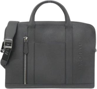 Bulgari Pre-owned Vintage Handtas - Dames - Vintage Handtas - Zwart - ONE Size - Leer - Vintage