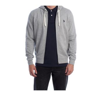 U.S.Polo Association U.s. Polo Assn., Heren, Sweatshirts & Hoodies, Grijs, Maat: 4XL Katoen