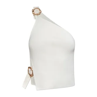 Cult Gaia Sleeveless Tops, female, Beige, Size: M Valeria Top