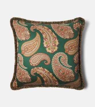 Etro Paisley cotton cushion