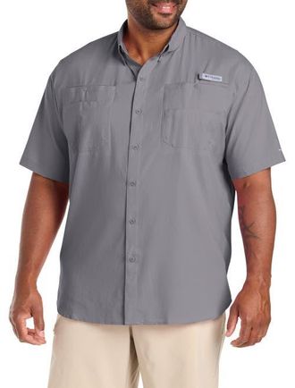 Columbia Big & Tall PFG Tamiami II Sport Shirt in City Grey at Nordstrom, Size Xx-Large