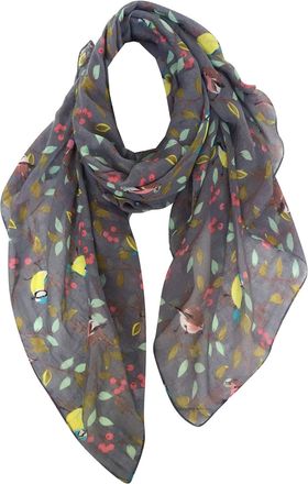 World of Shawls New Butterfly Print Ladies Celebrity Style Scarves Maxi, Scarf, Wrap, Sarong, shawls (New Grey ( MCRN1))