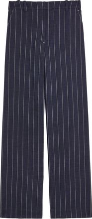 SIMKHAI Tavar Pinstripe Straight-leg Canvas Trousers - Navy - 12 (UK16 / XL)