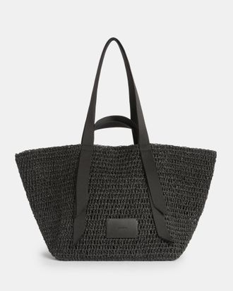 AllSaints Jacqueline Straw Tote Bag