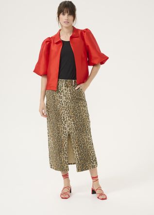 Culture Rok Straight fit Leopard